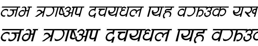 Aakriti Italic Bangla Font