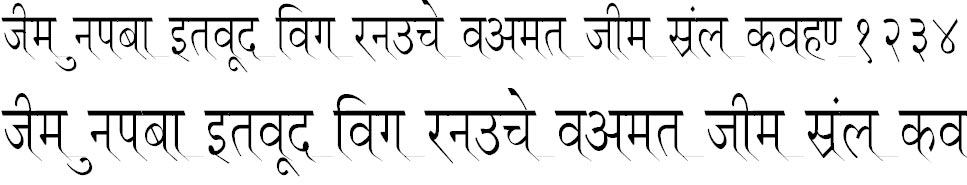 Ruchi Normal Condensed Hindi Font