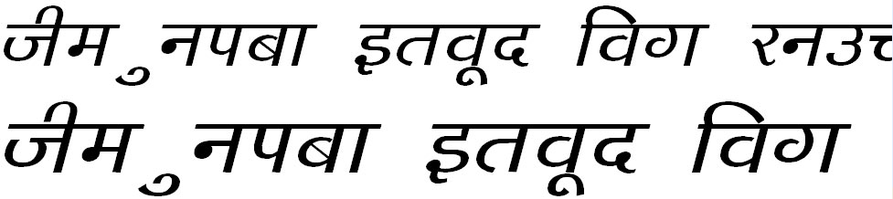 DevLys 140 Bold Italic Hindi Font