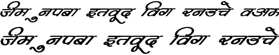 DevLys 360 Bold Italic Hindi Font